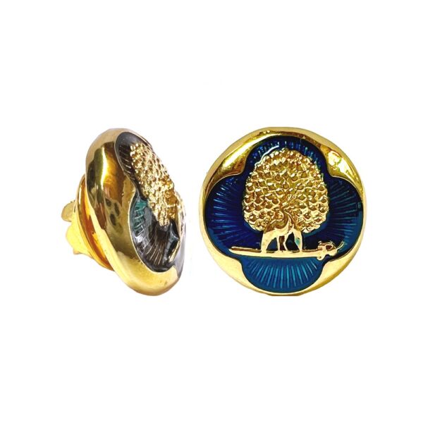 Regal Blue & Gold Mayoor Lapel Pin