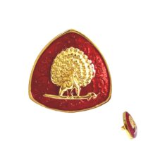 Imperial Plumage Mayoor Bandhgala Button - Maroon