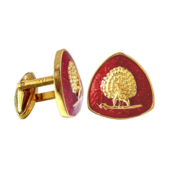 Imperial Plumage Mayoor Cufflinks - Maroon