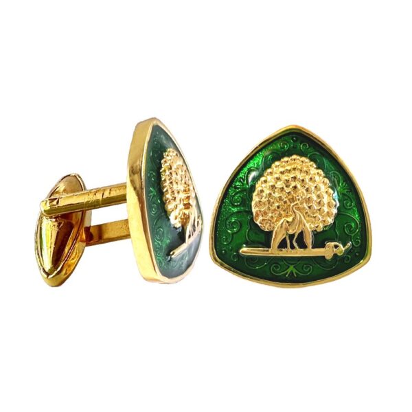 Imperial Plumage Mayoor Cufflinks - Green