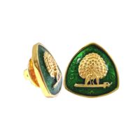 Imperial Plumage Mayoor Lapel Pin - Green