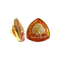 Imperial Plumage Mayoor Lapel Pin - Saffron