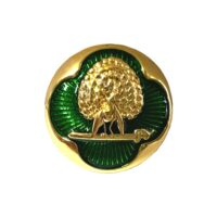 Regal Green & Gold Mayoor Bandhgala Buttons