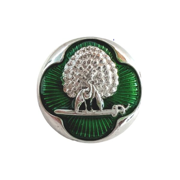 Regal Green & Silver Mayoor Bandhgala Buttons