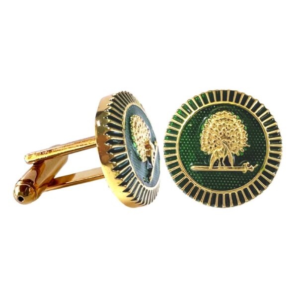 Regal Mayoor Emblem Cufflinks - Royal Green