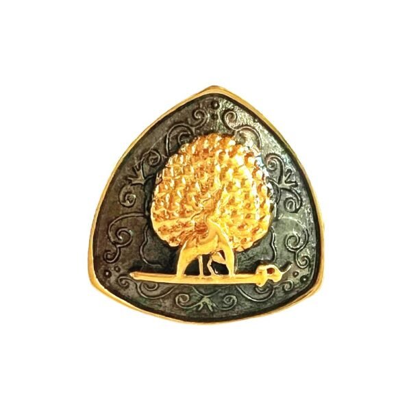 Imperial Plumage Mayoor Bandhgala Button - Smokey