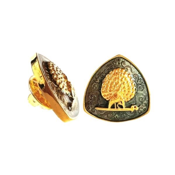 Imperial Plumage Mayoor Lapel Pin - Smokey