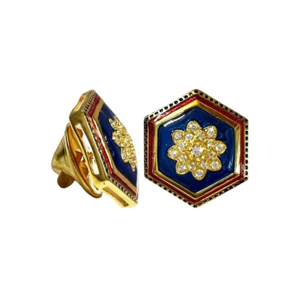 Antique Hexagonal Lapel Pin