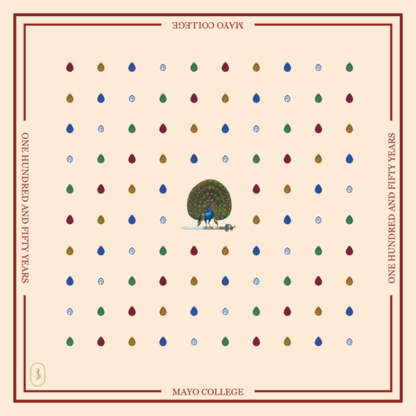 Pocket Square - Mayoor on Soft Beige Colour