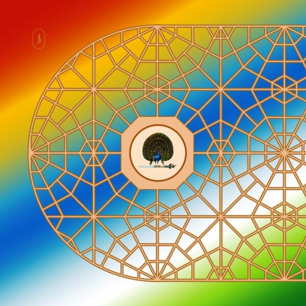 Pocket Square - Assembly Hall Roof in Mayo Colours