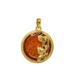 Golden Jubilee Plumage Earrings and Pendant Set - Image 5