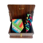 Mayo College Tie & Pocket Square Pachranga Stripes - Image 2