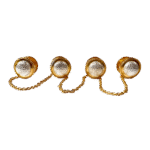 Golfer's Kurta Buttons - Golden