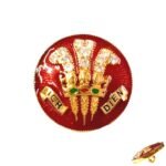 "Ich Dien" Royal Warrant Sherwani Buttons - Bharatpur State