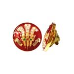 "Ich Dien" Royal Warrant Lapel Pin - Bharatpur State