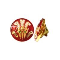 "Ich Dien" Royal Warrant Lapel Pin - Bharatpur State