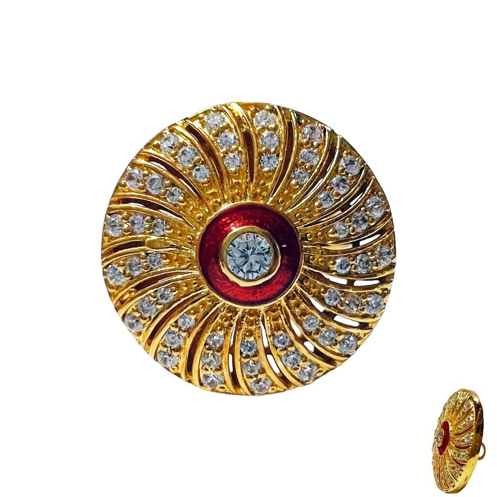 S1153B Y The Maharaja’s Orbit Golden Sherwani Buttons - Image 1