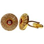 The Maharaja’s Orbit Golden Cufflinks