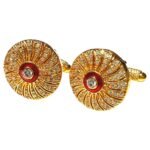 The Maharaja’s Orbit Golden Cufflinks - Image 2