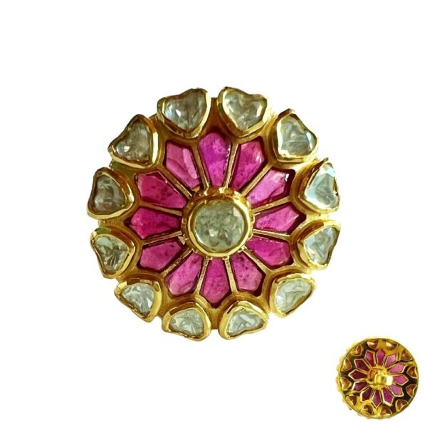 Created Rubies & Diamond Sherwani Buttons