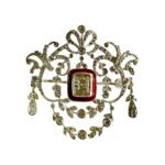 The Crimson Durbar Brooch