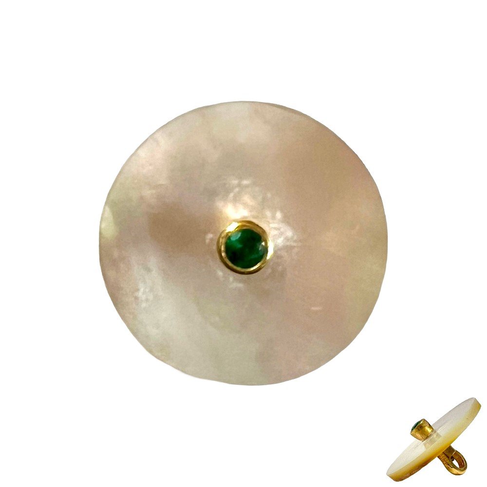 S1160BB Mother of Pearl Sherwani Buttons with Accents - Image 1